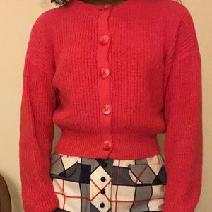 Pink cardigan